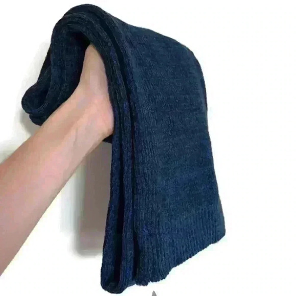 NWT Roots 73 Wallace Knit Scarf Unisex O/S Ink Blue Heather Winter Warm - Picture 3 of 8